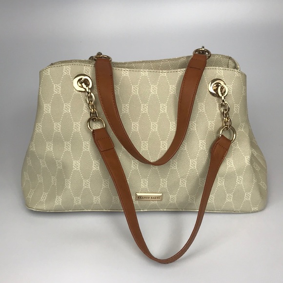 Franco Sarto Chain & Logo Handbag - Picture 2 of 8